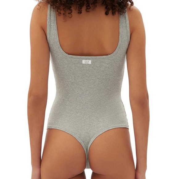 NWT GAP GapBody Women's Logo Comfort Thong Bodysuit - Picture 2 of 3